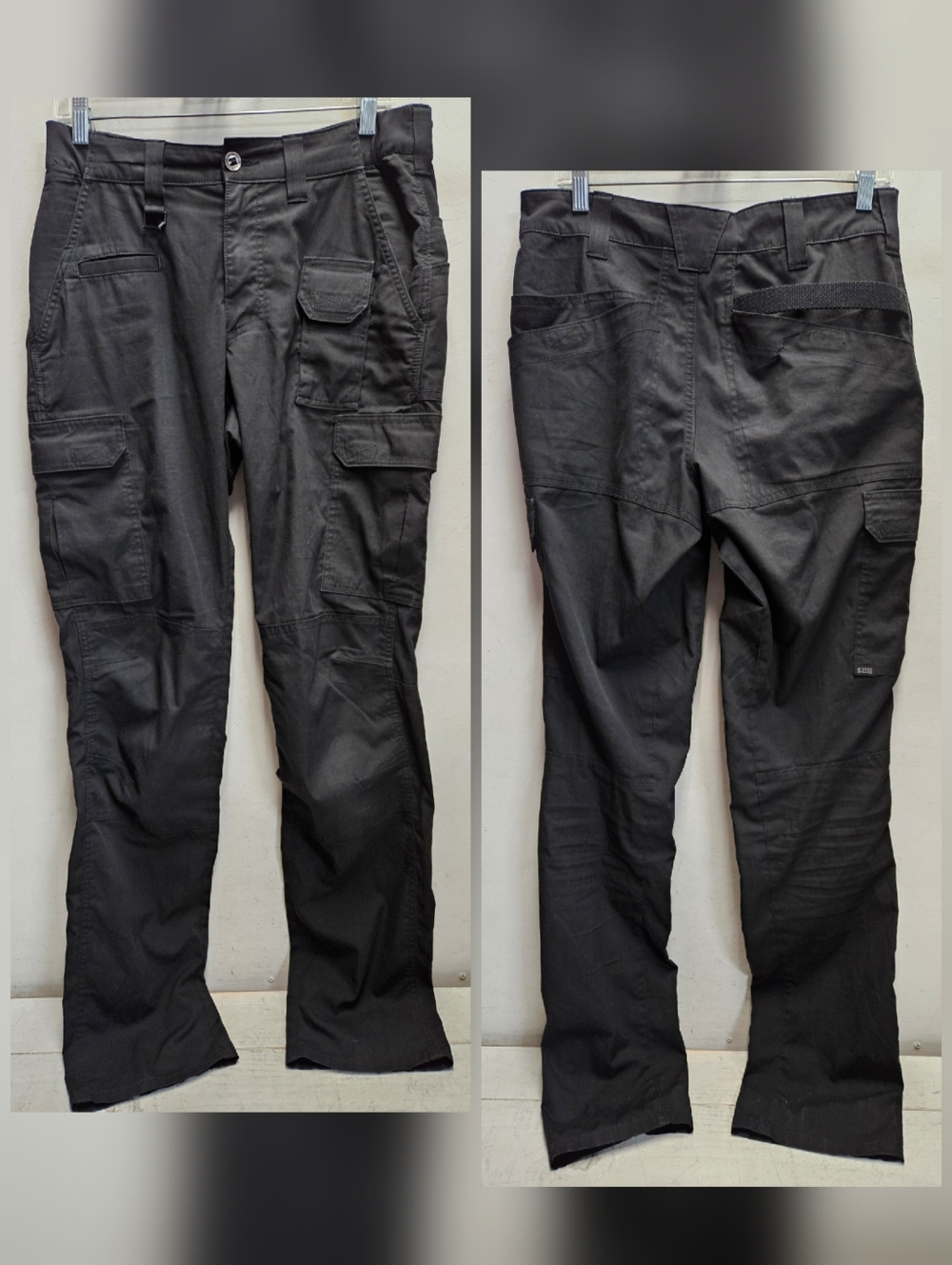 5.11 Tactical 30x36 Black Cargo Ripstop Pants Military Law Enforcement Security